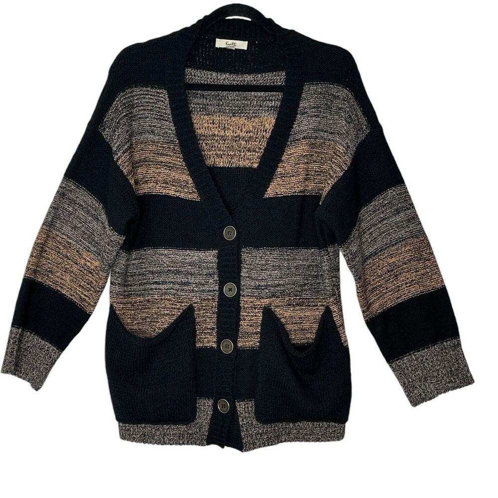 Kye mi rust knit cardigan size small